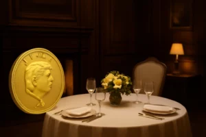 Trump rīko privātu vakariņas vadošajiem $TRUMP memecoin investoriem